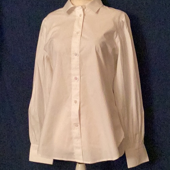 NWT J.Crew white balloon sleeves, button down, tapered back shirt #6 slim. - Picture 1 of 9